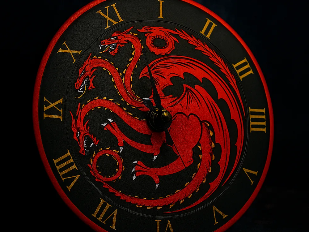 Horloge décorative avec figurine de Dragon, ornement de conception spéciale à collectionner