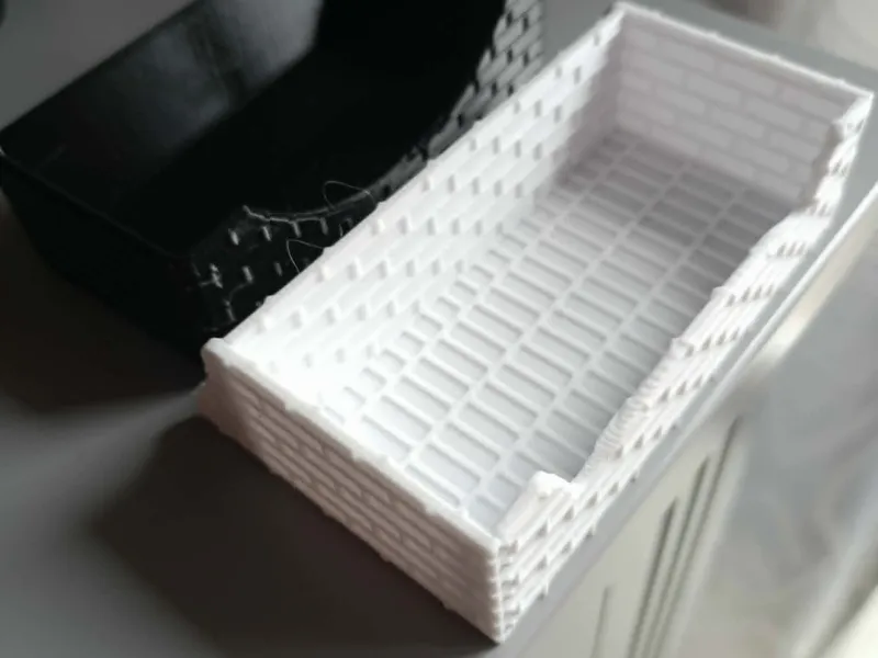 brick business card stand