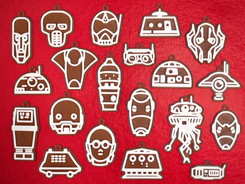 Gingerbread Droid Ornaments