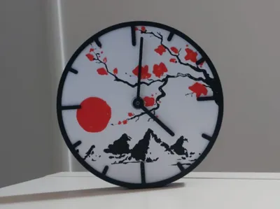 Japanese-style wall clock