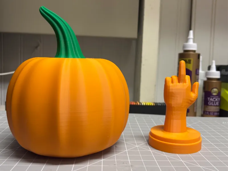 Pumpkin Middle Finger