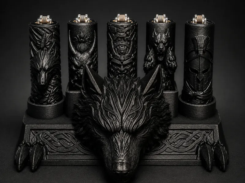 Wolf Clipper Display Stand