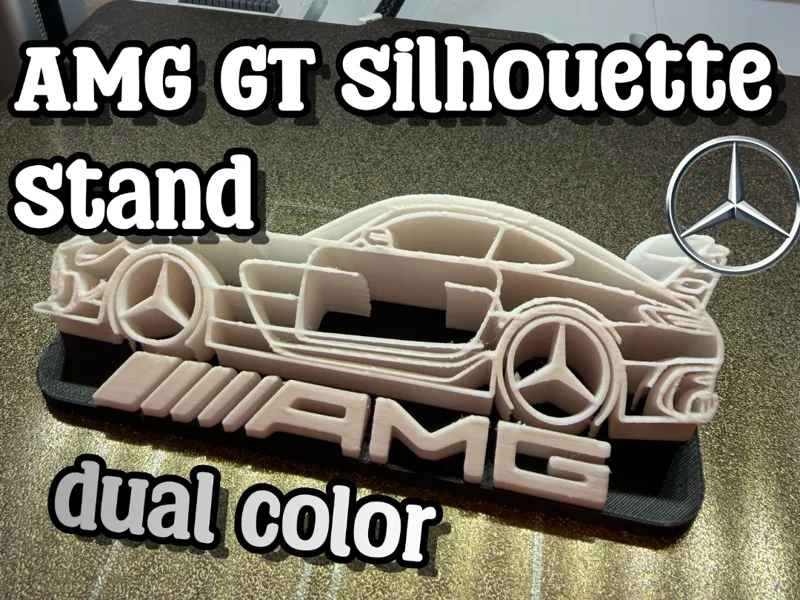 Mercedes AMG Silhouette Logo Stand