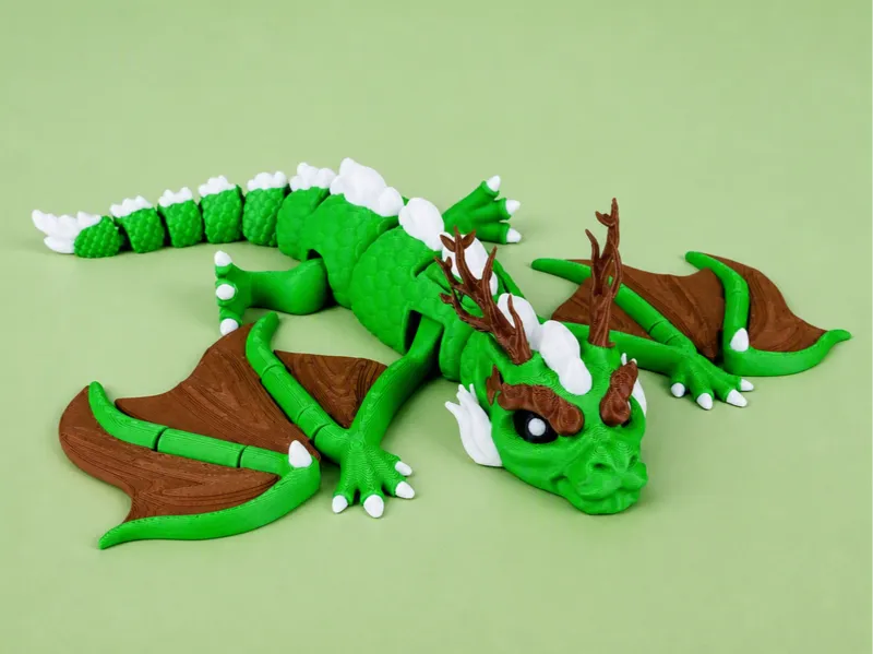 Elder Forest Dragon - Articulated Dragon Figure