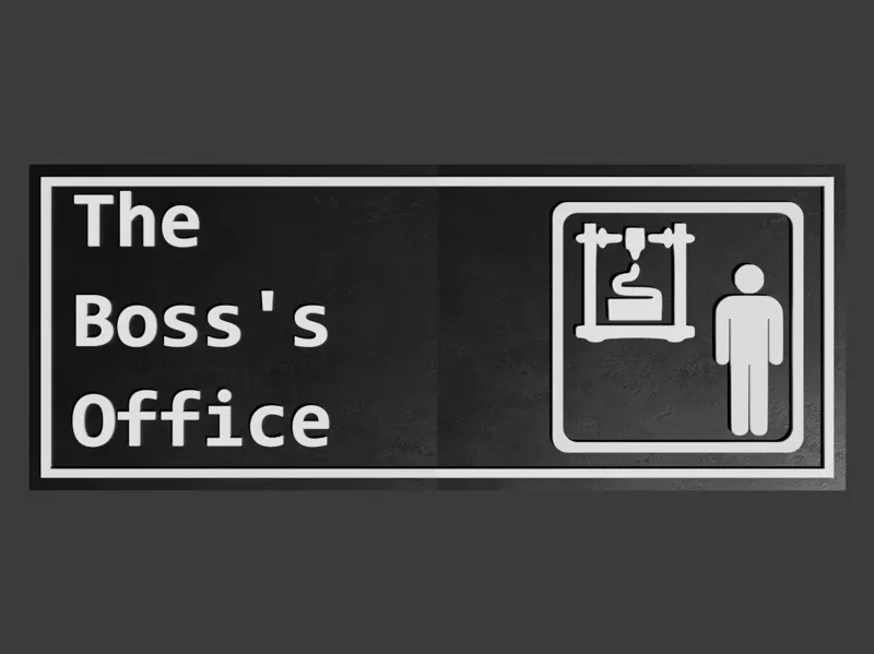 The Boss's Office (plate like the office tv serie)