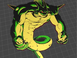 Dragon Ball Porunga Lamina 3d