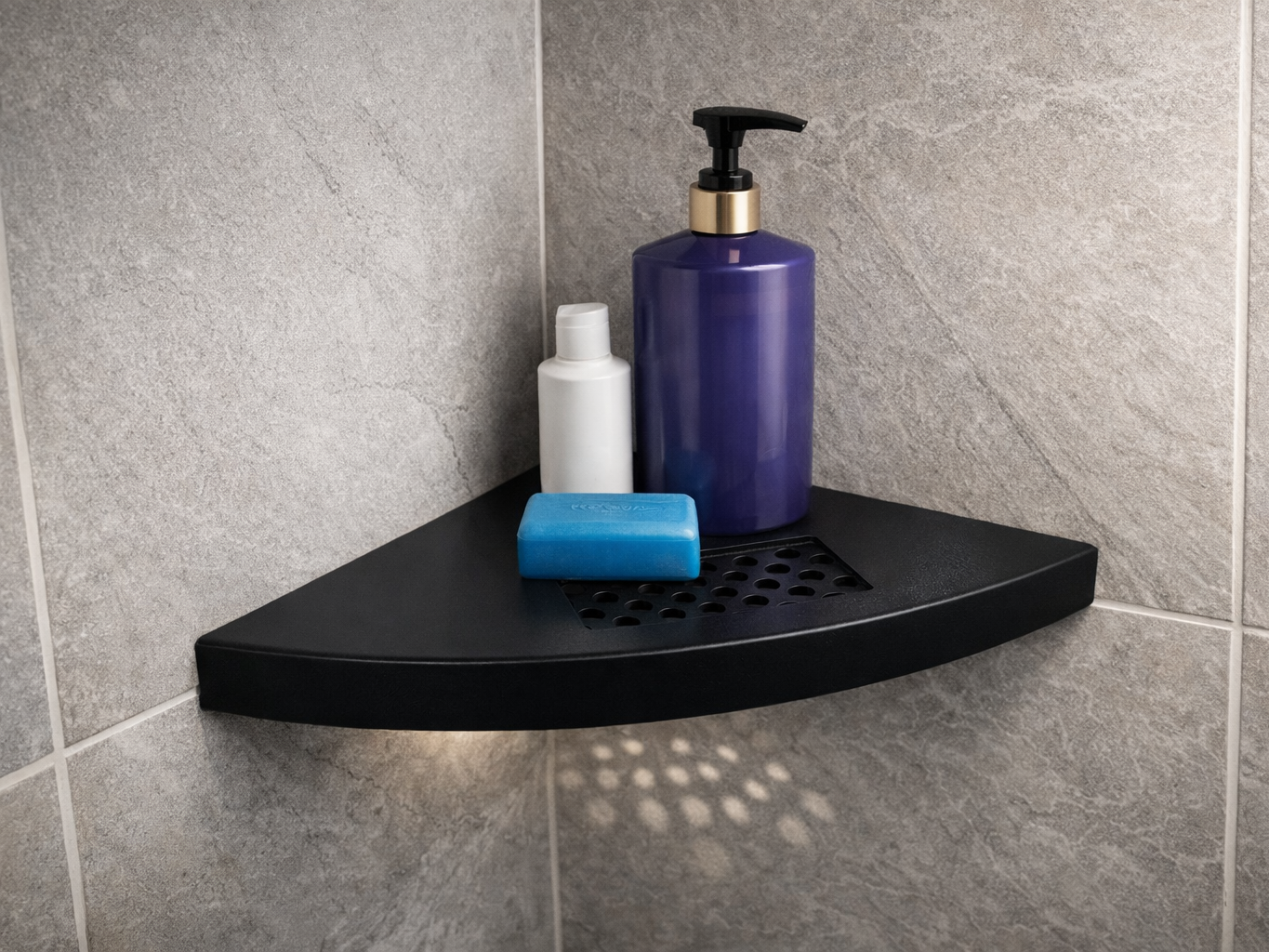 Corner Shower Shelf | Screw or Silicone Mount Rack