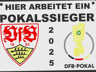 VfB Stuttgart Cup Winner Sign