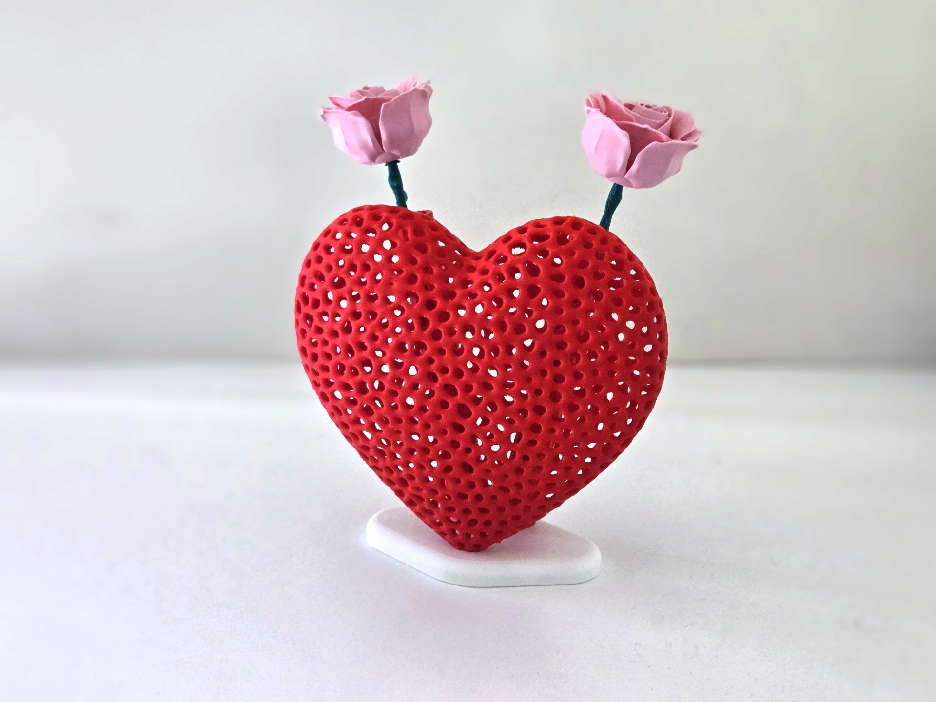 Voronoi Heart Dual Valentines Vase