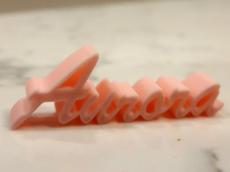 Aurora name plate you can scale to any size