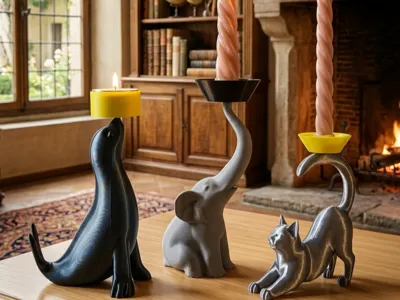 animal candle holder