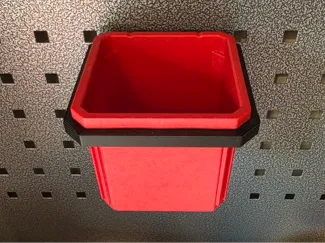 Milwaukee Packout Bin Holder for Square Pegboard