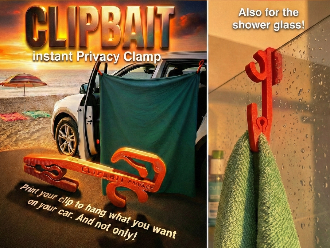 ClipBait Privacy: Instant Privacy Glass Clamp 