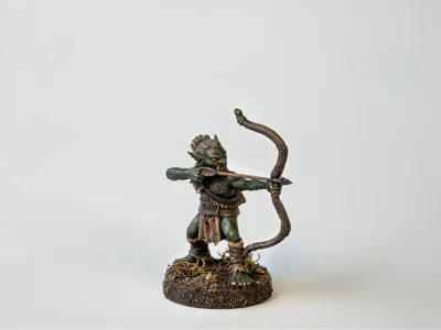 Goblin Archer - D&D Mini [23mm] [No Base]