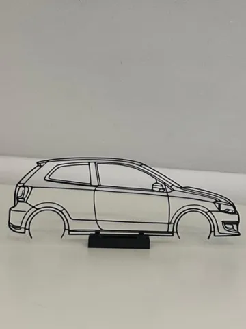 Modelo para impresión 3D: VW Polo 6r 2 Türer — vista de referencia 2