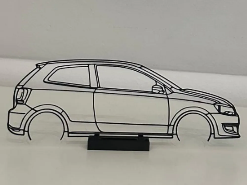 Modelo para impresión 3D: VW Polo 6r 2 Türer. Referencia del modelo original.