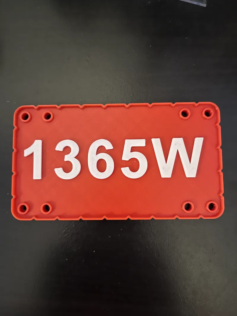 Vex VRC License Plates Blue and Red