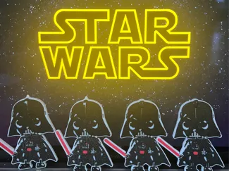 Flexi Darth Vader Chibi-Style | Key Chain|Wall Art