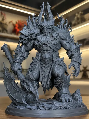 Modelo para impresión 3D: Demon warlord — vista de referencia 2