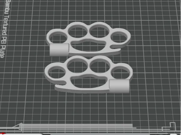 brass knuckle bottle opener