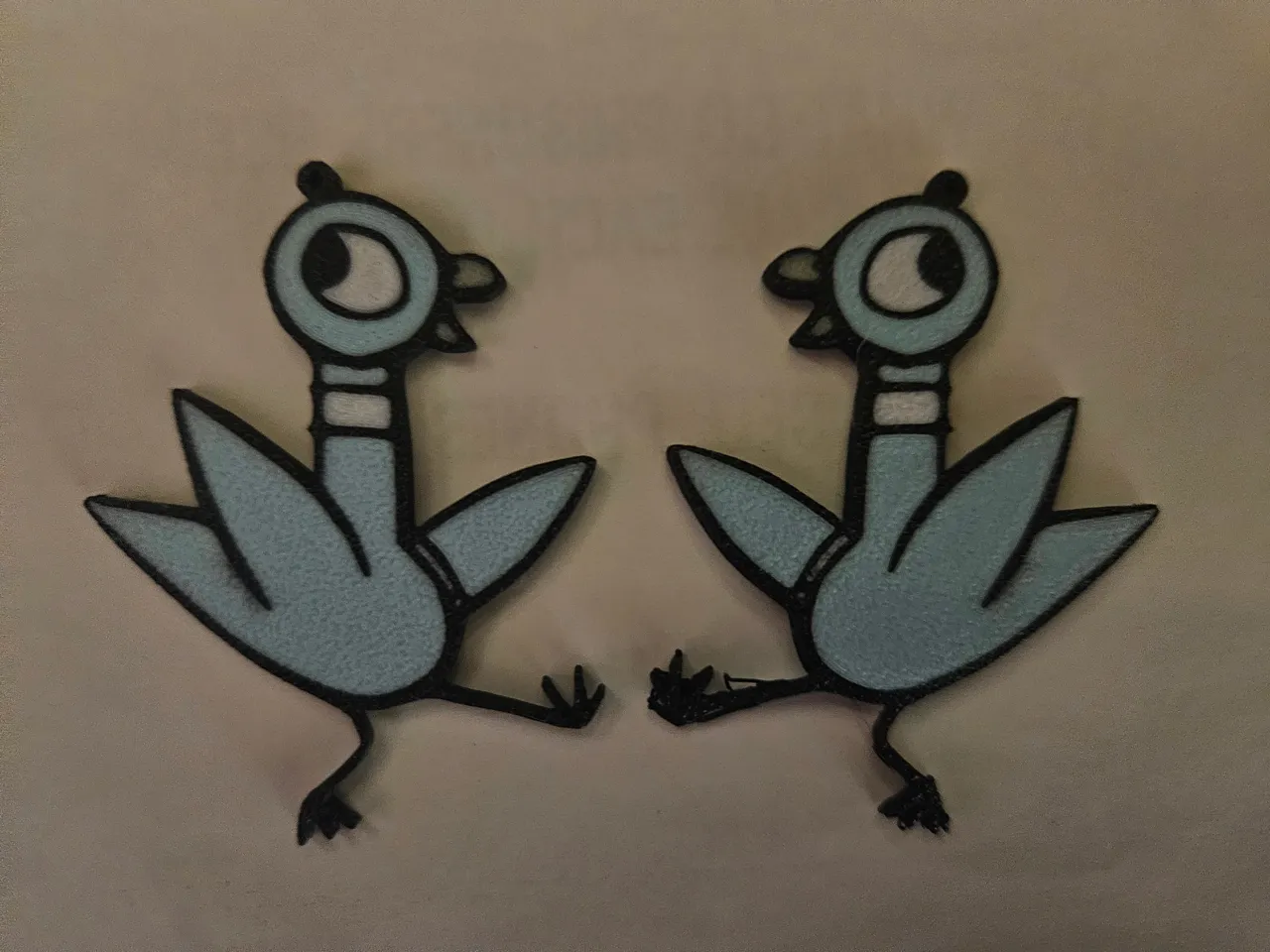 earrings.DadsHobbies.Pigeon view 3