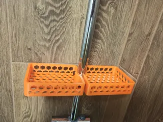 bathroom shelf.
