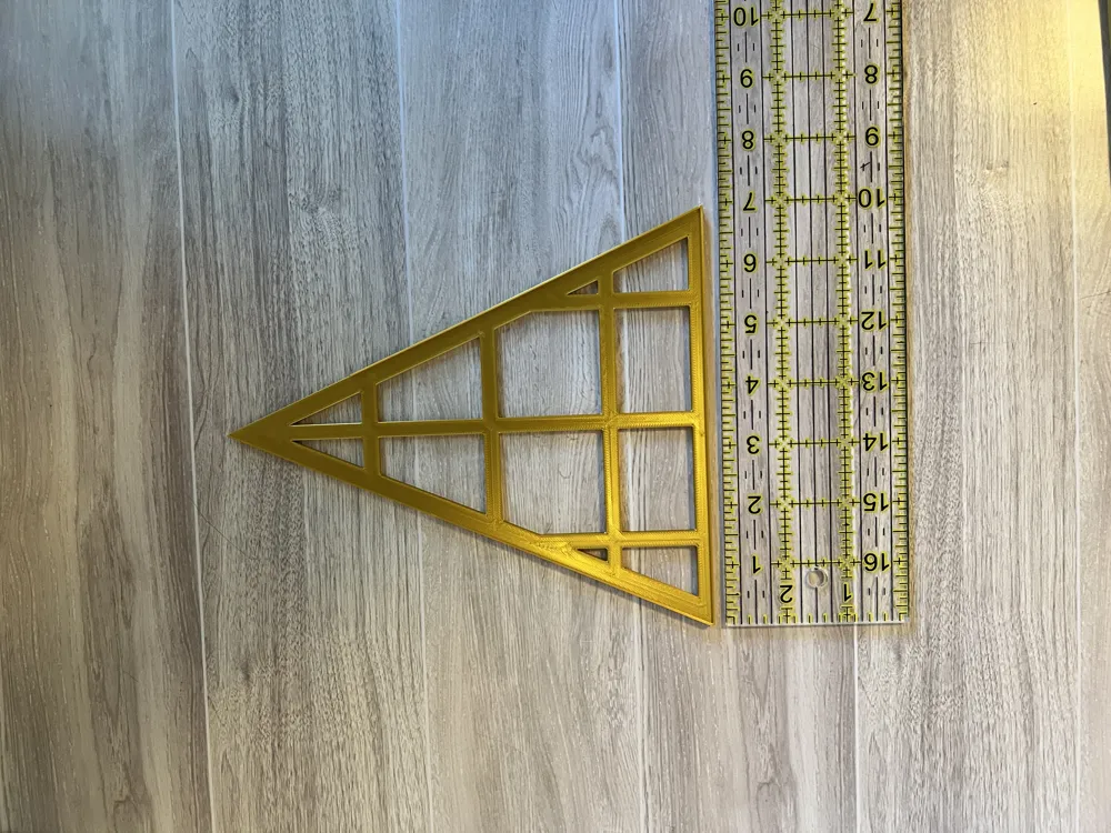 Pendent Triangle Pattern Triangle Pendant Sewing Template - Free 3D Print Model - MakerWorld