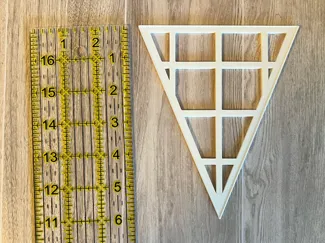 Triangle Pendant Sewing Template