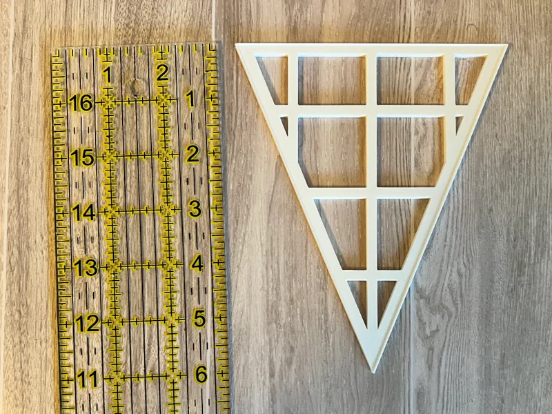 Triangle Pendant Sewing Template