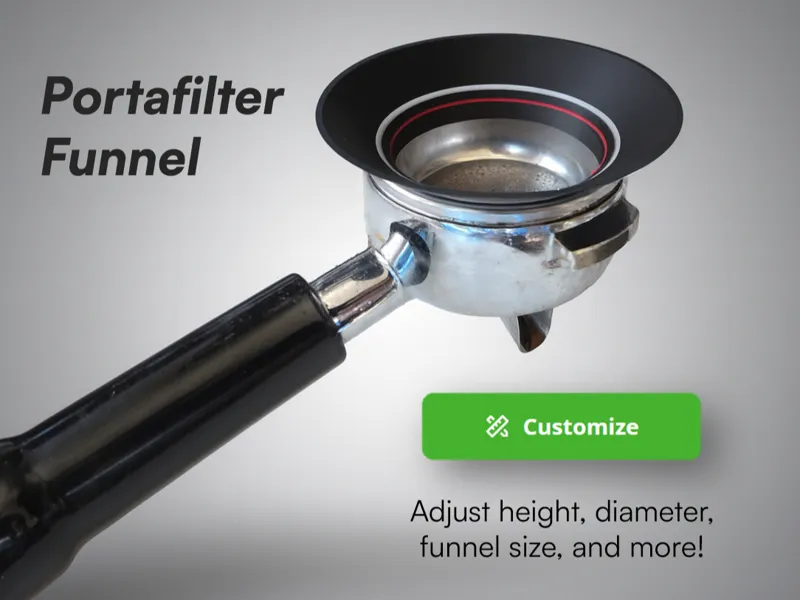 Espresso Portafilter Funnel (Parametric)