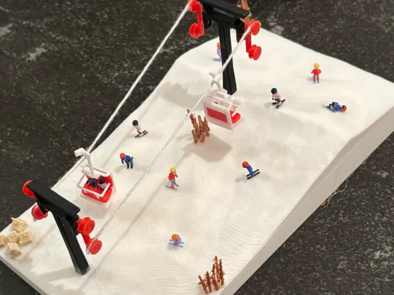 Sugar Bush Ski Hill – Miniature Diorama