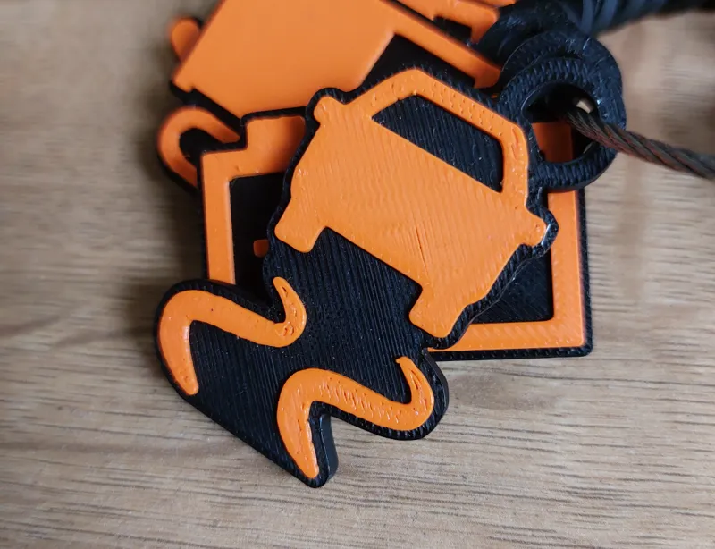 Car warning lights keychain