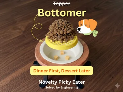Bottomer | Dog Bowl Treat Insert (customizable)