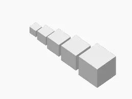 Articulated Cube Train