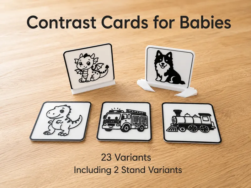 Kontrastkarten für Babys
