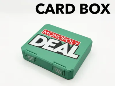 Monopoly Deal Card Box - Compact Travel Case