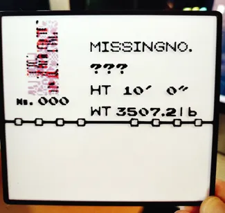 Pokemon Missingno Pokedex Hueforge