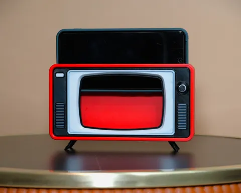 Retro TV Smartphone Stand view 3