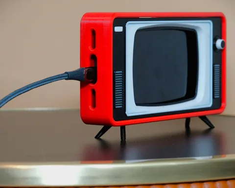 Retro TV Smartphone Stand view 4