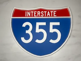 Interstate 355 sign