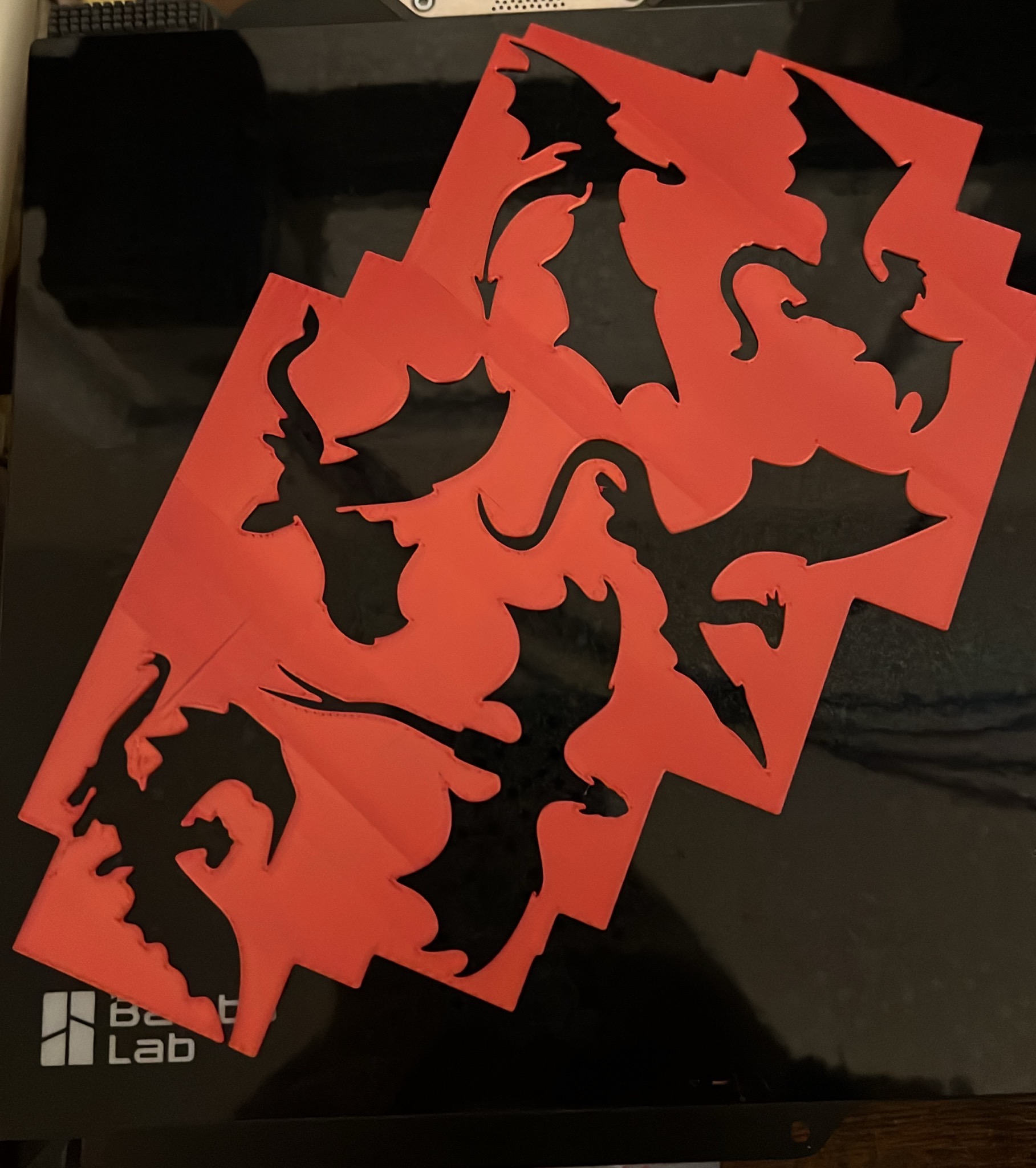 Miniatura 2 do modelo 3D Dragon Stencil Set
