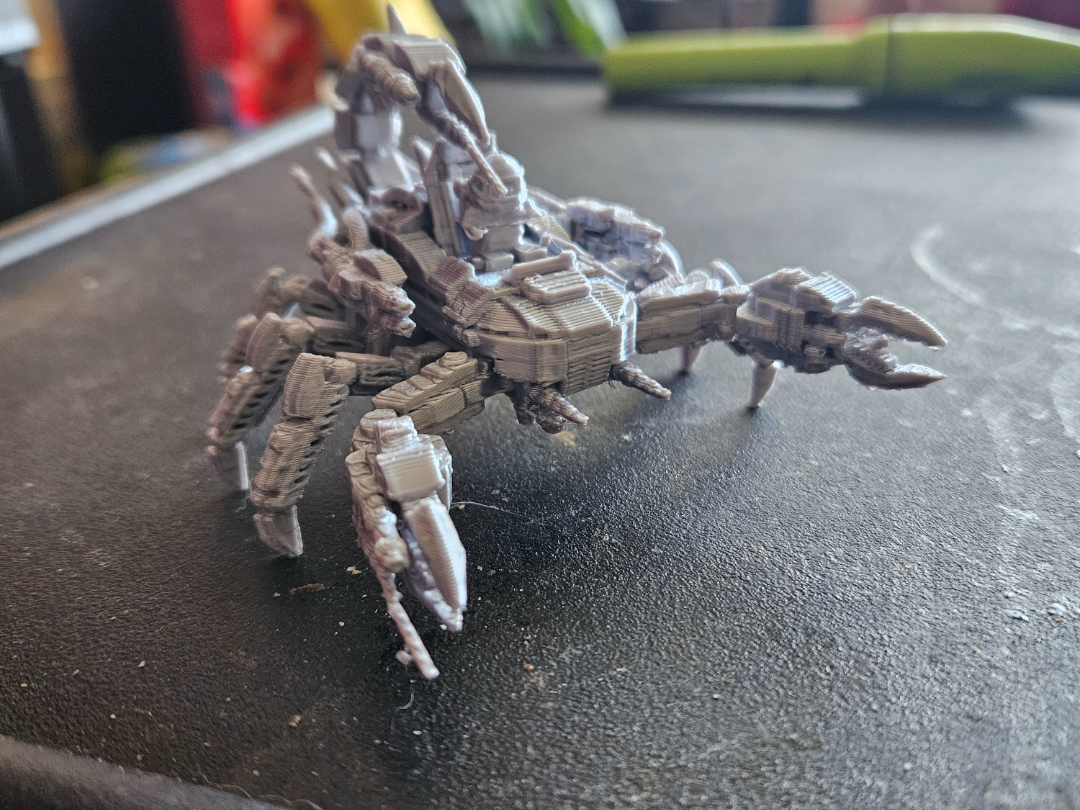 Steampunk cyber scorpion tank
