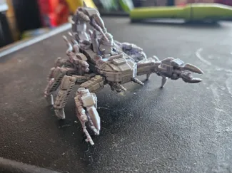 Steampunk cyber scorpion tank