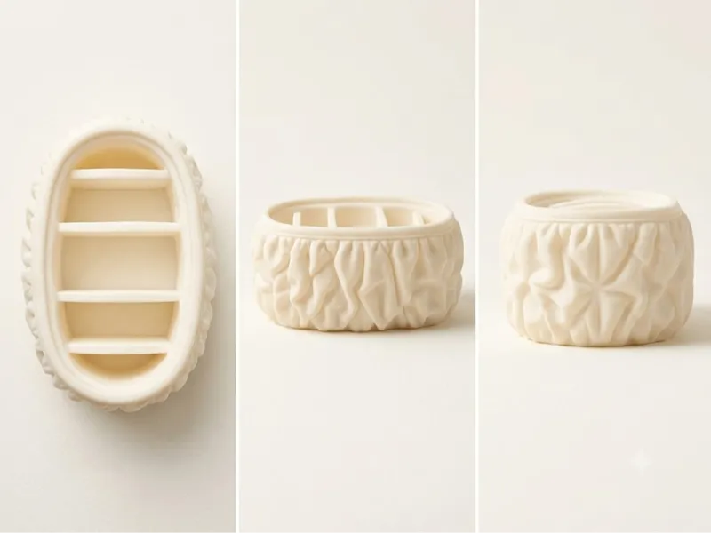 Cloud-Style Textured Makeup Caddy & Brush Holder