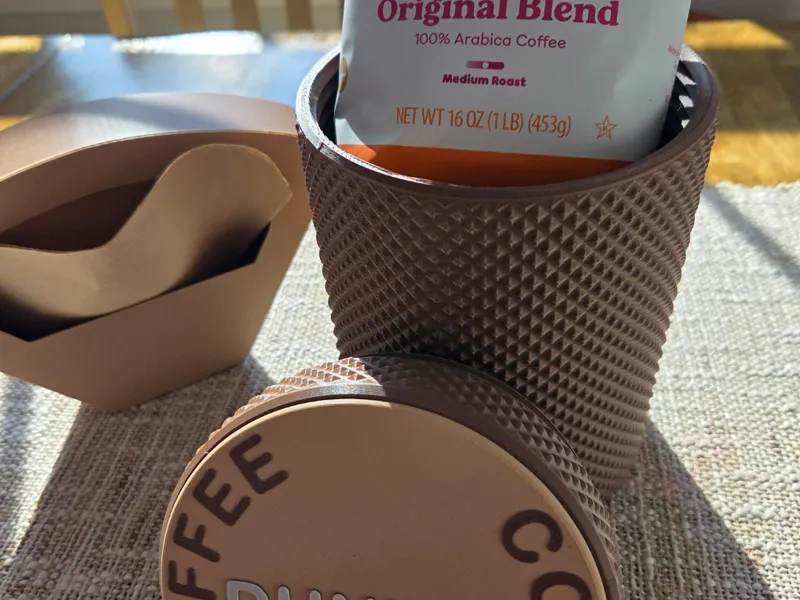 COFFEE CANISTER AND FILTER HOLDER