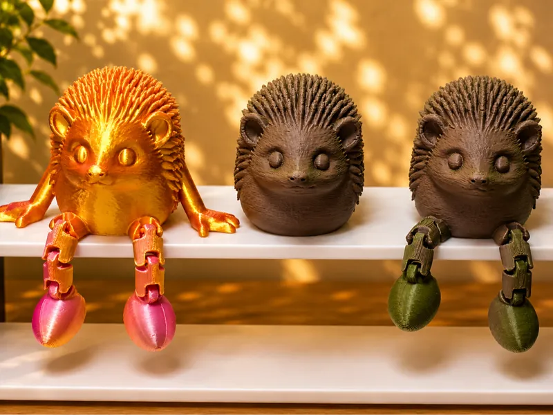Hedgehog Articulated,flexy Mini Figurine