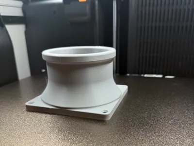 4in hose to 120mm fan mount