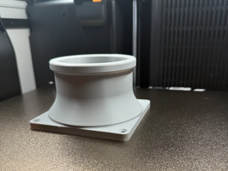 4in hose to 120mm fan mount