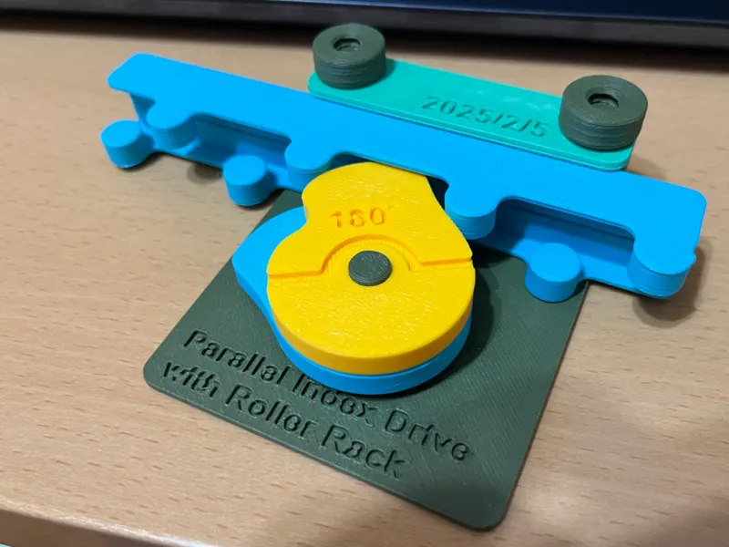 Parallel Index Drive with Translating Roller Rack