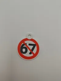 No 67 keychain 0.2mm layer, 2 walls, 8% infill